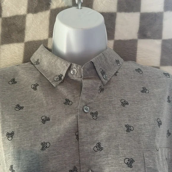 Molokai Surf Co Melting Ying Yang Button Down Dress Shirt Size Xl/Extra Large - Picture 7 of 11